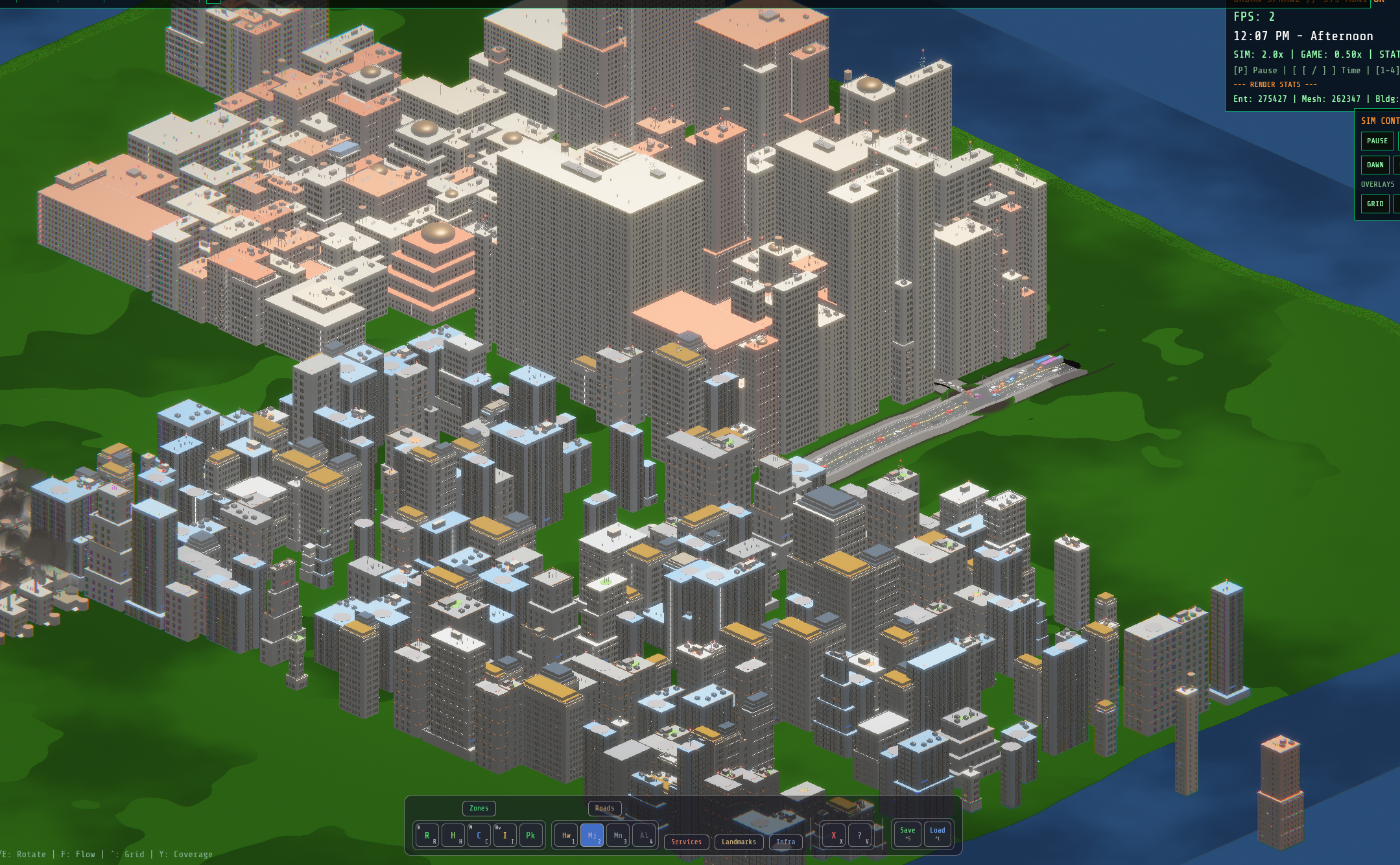 Full city panorama