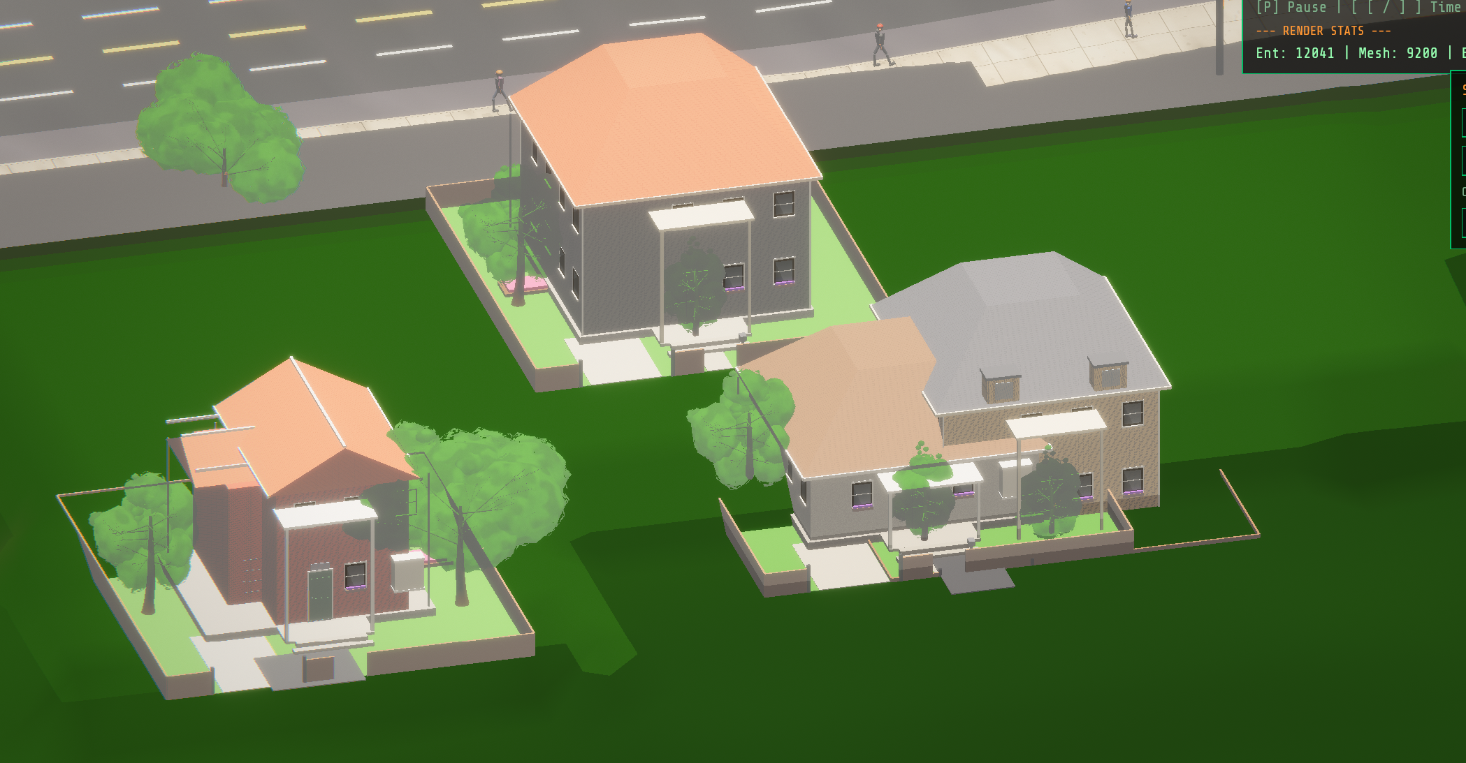 Suburban houses